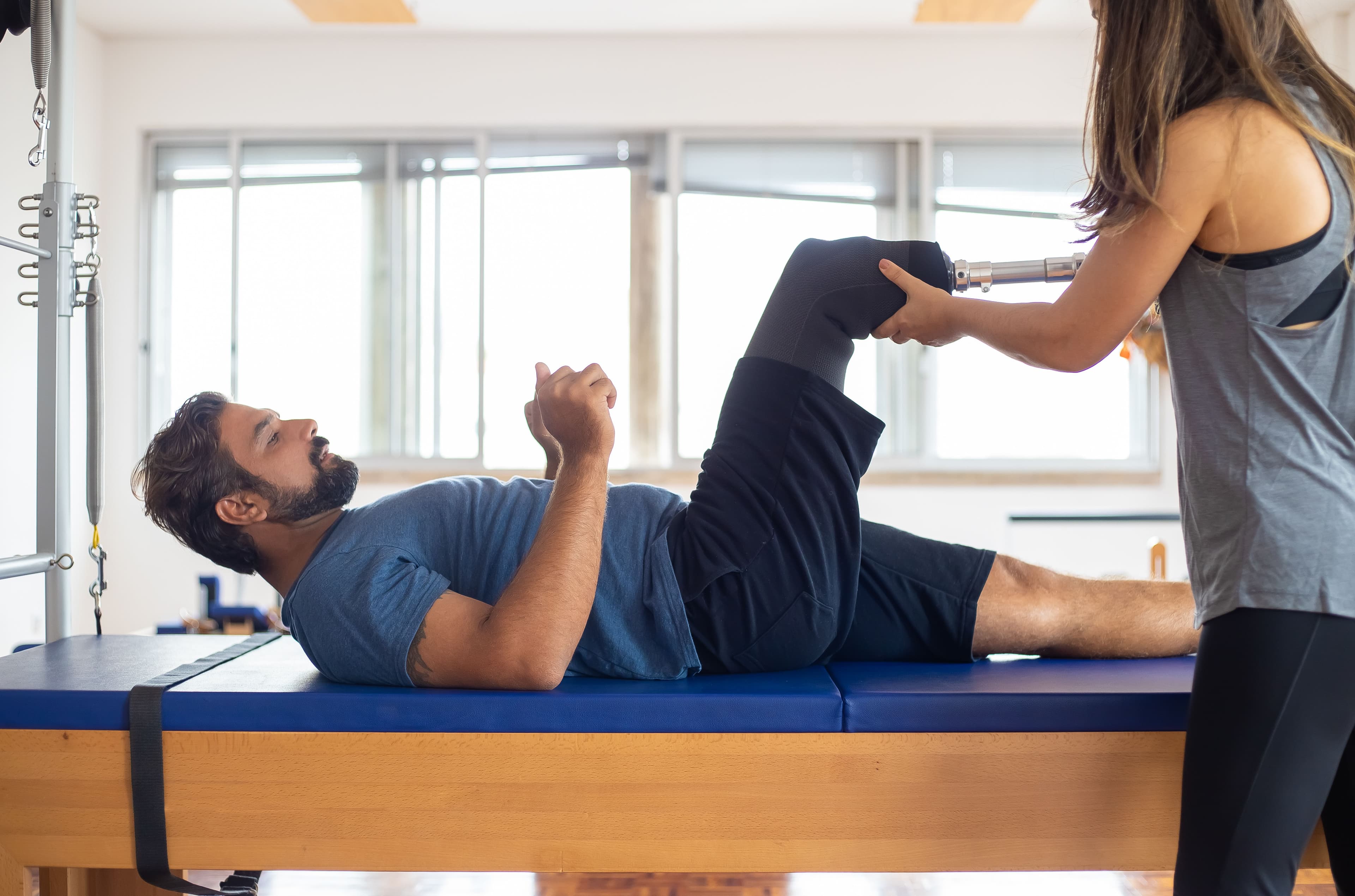 Physical therapy session